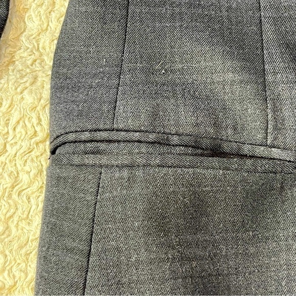 Saks Fifth Avenue Signature Wool Suit Jacket Blazer Black Tweed Size 2 Business - Picture 8 of 15